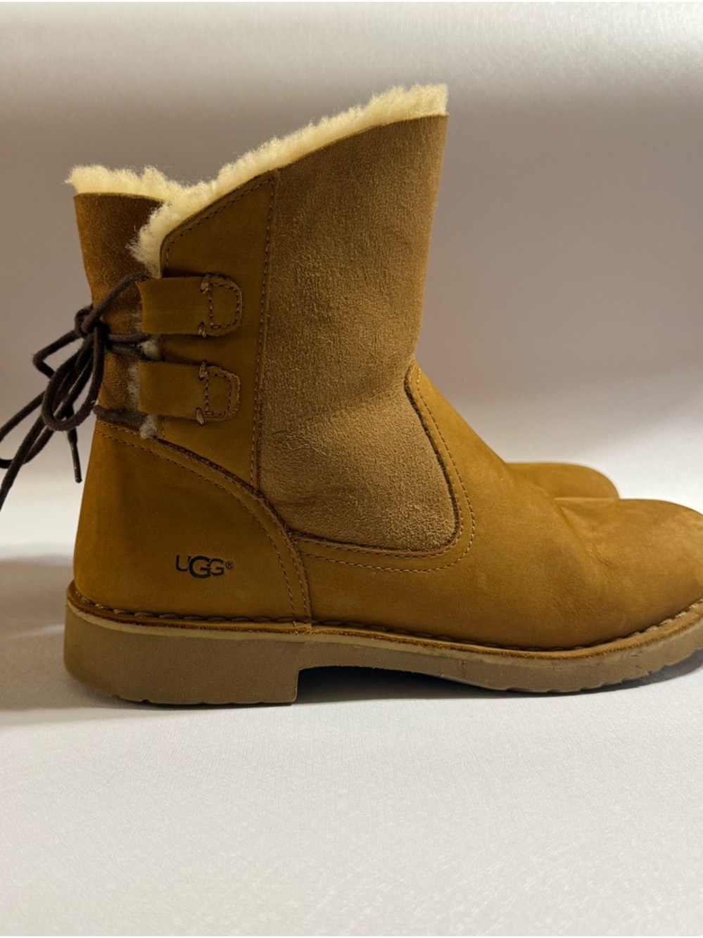 UGG Women's Naiyah Boot Chestnut Size 8 #1019164 Preowned